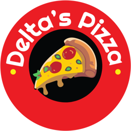 Deltas Pizza logo.